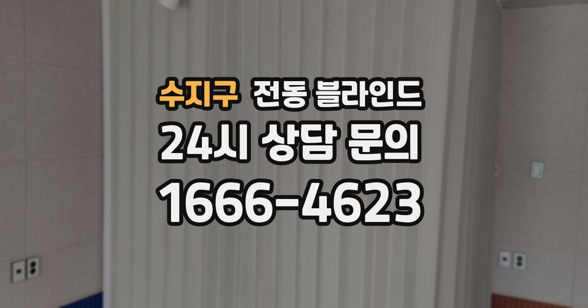 수지구 전동 블라인드