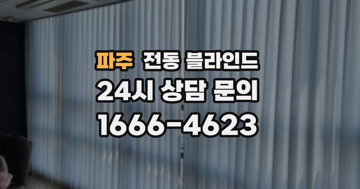 파주 전동 블라인드