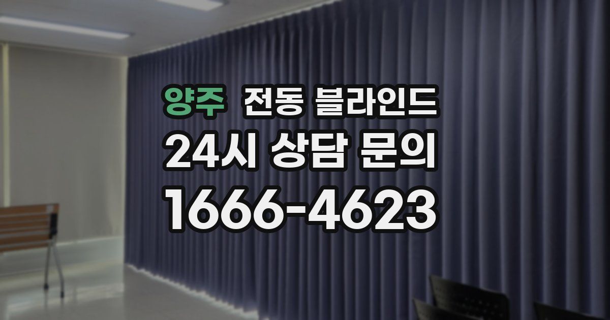 양주 전동 블라인드