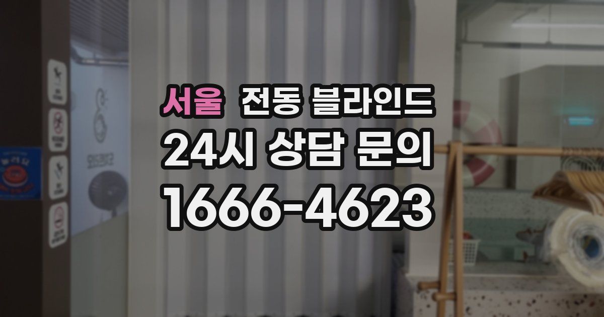 서울 전동 블라인드