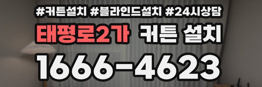태평로2가 커튼 설치