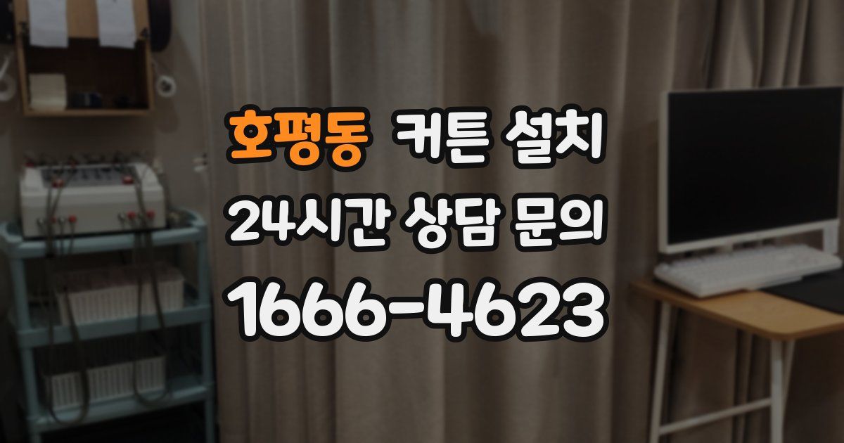 호평동 커튼 설치