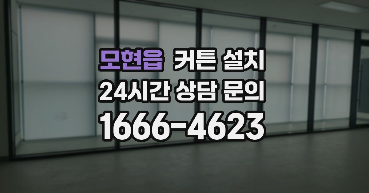 모현읍 커튼 설치
