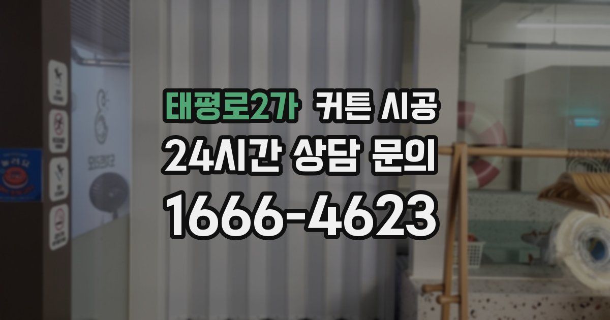 태평로2가 커튼 시공