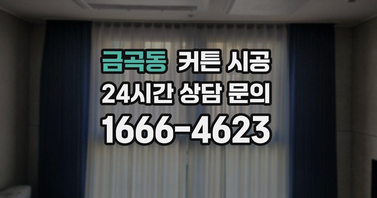 금곡동 커튼 시공