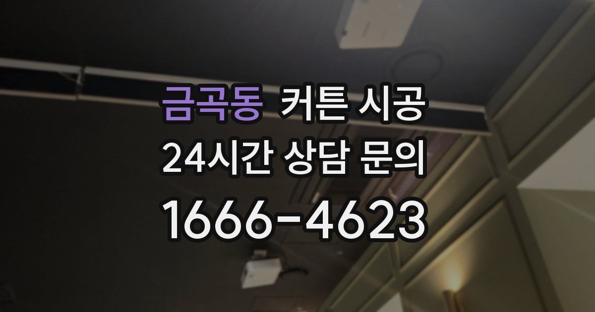 금곡동 커튼 시공