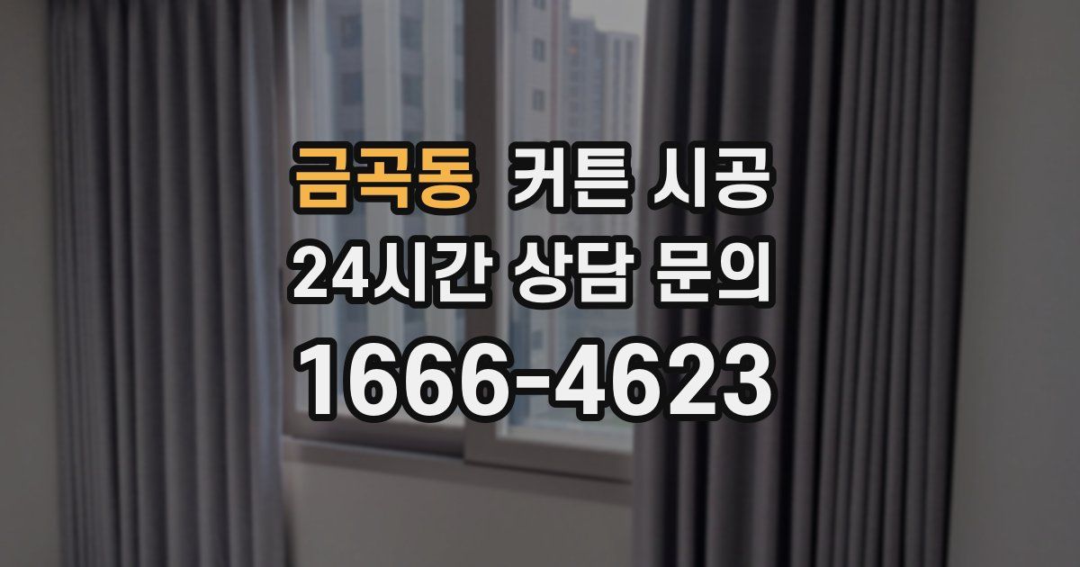 금곡동 커튼 시공