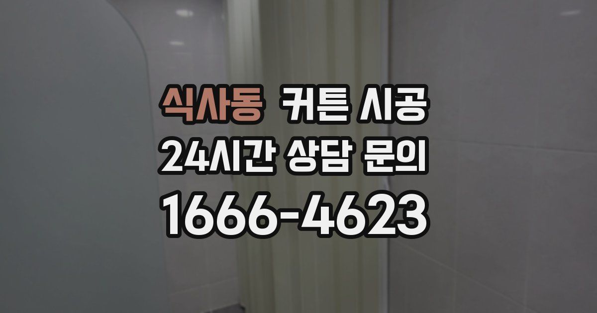 식사동 커튼 시공