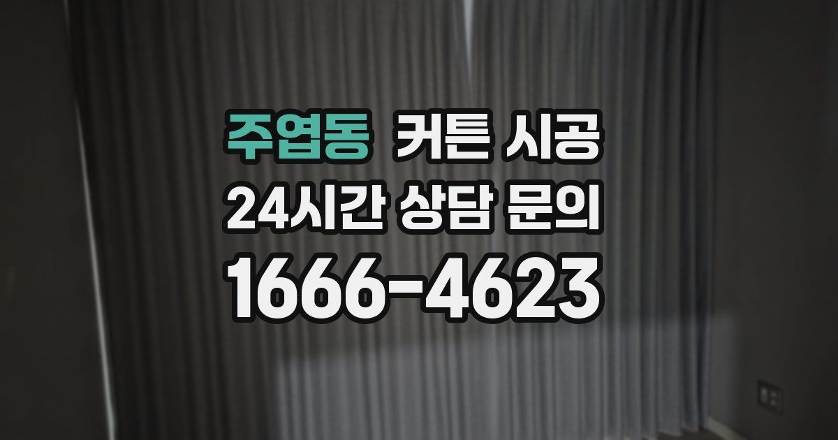 주엽동 커튼 시공