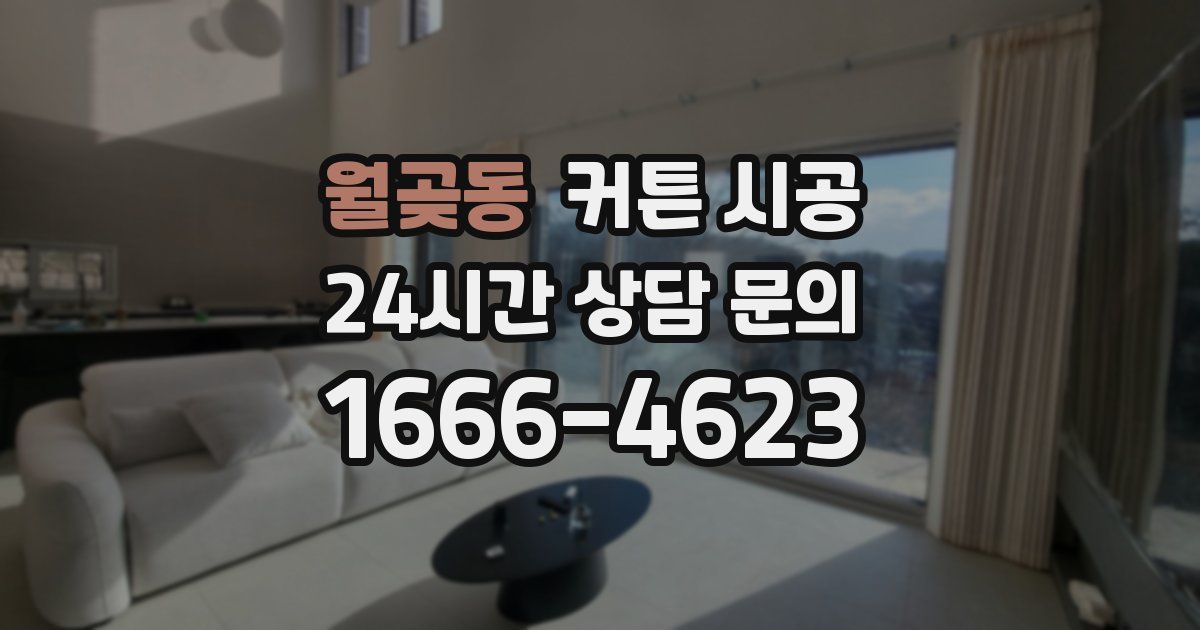 월곶동 커튼 시공