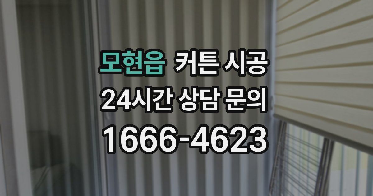 모현읍 커튼 시공