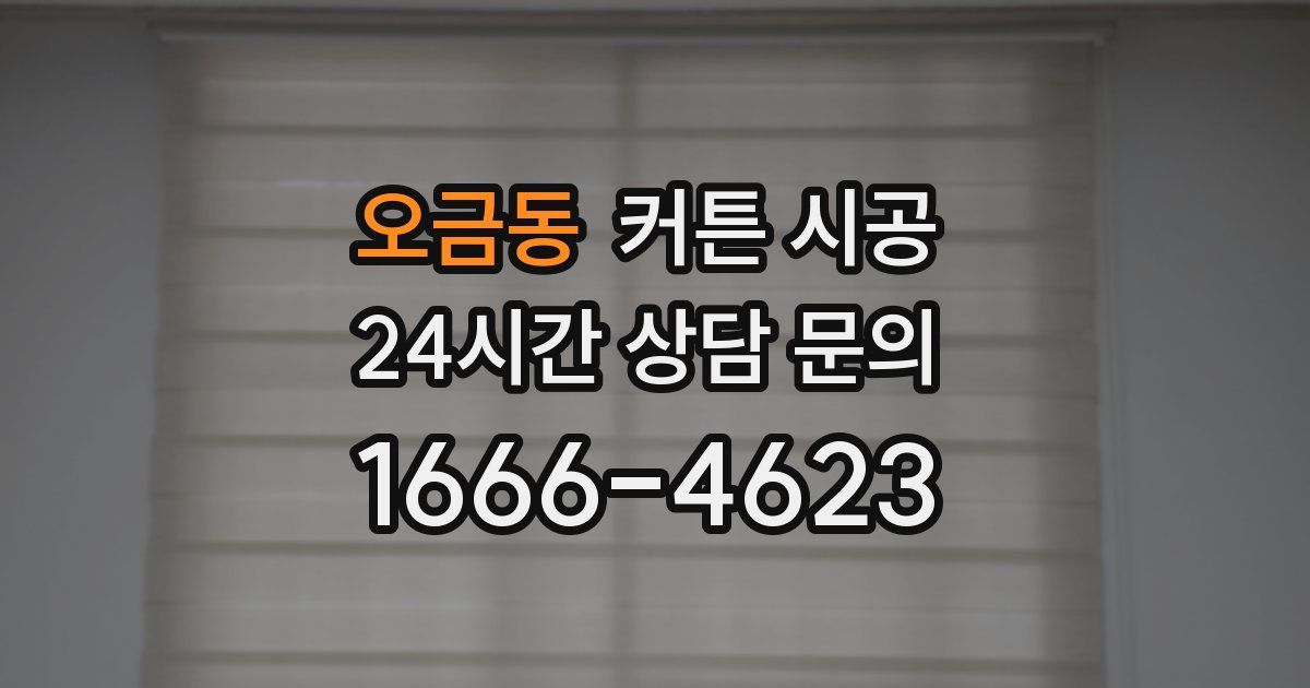 오금동 커튼 시공
