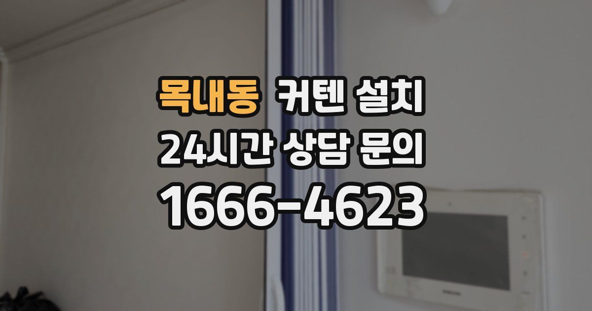 목내동 커텐 설치