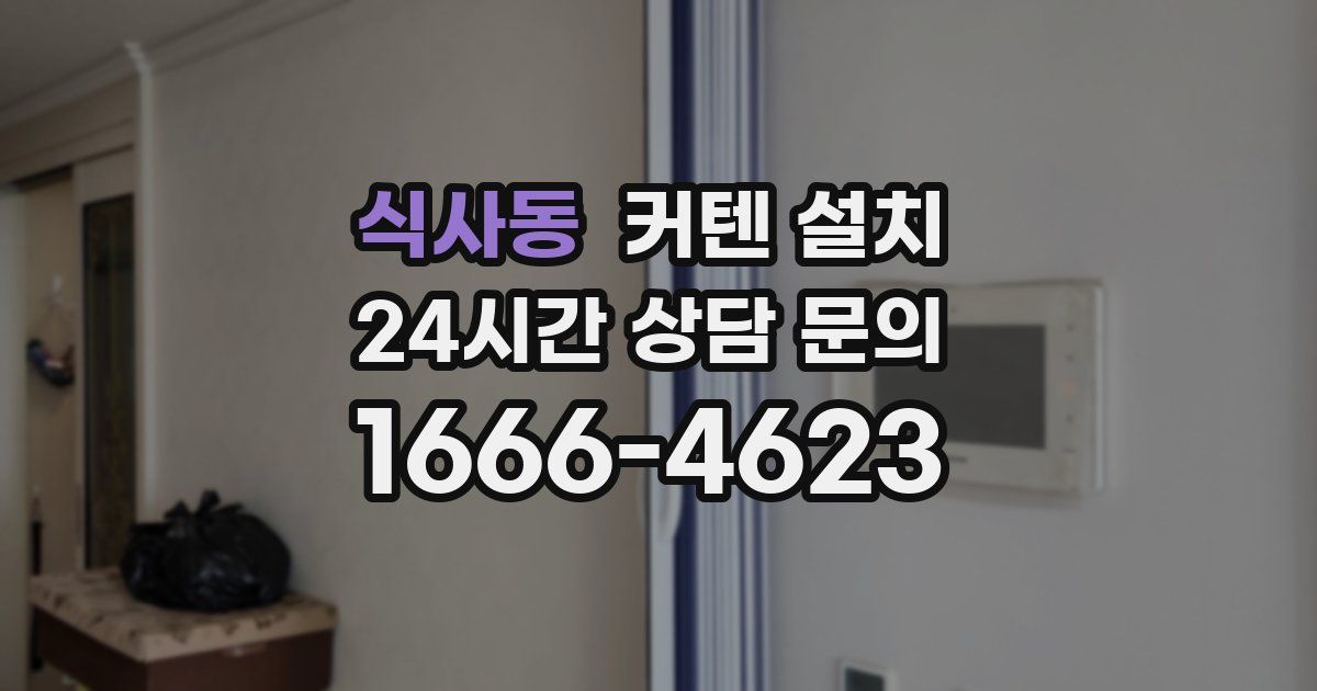 식사동 커텐 설치