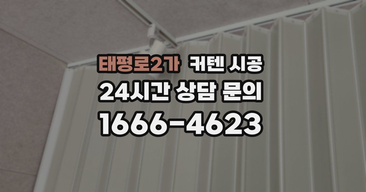태평로2가 커텐 시공