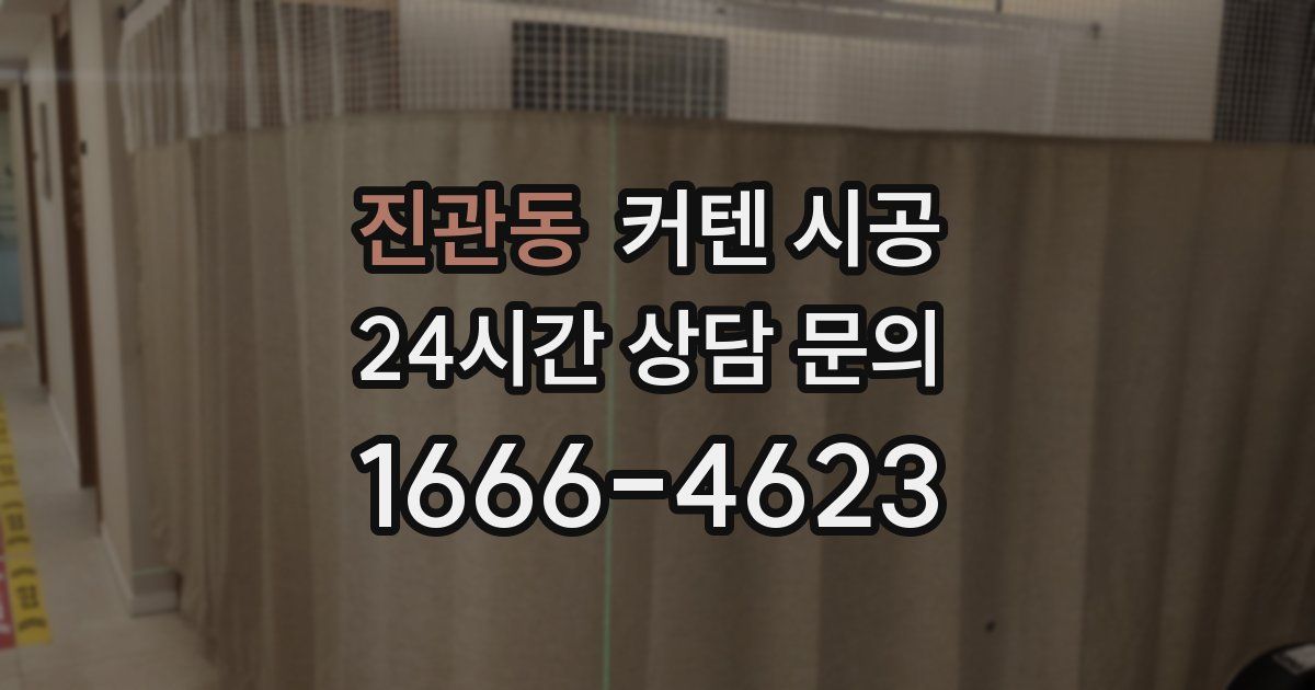 진관동 커텐 시공