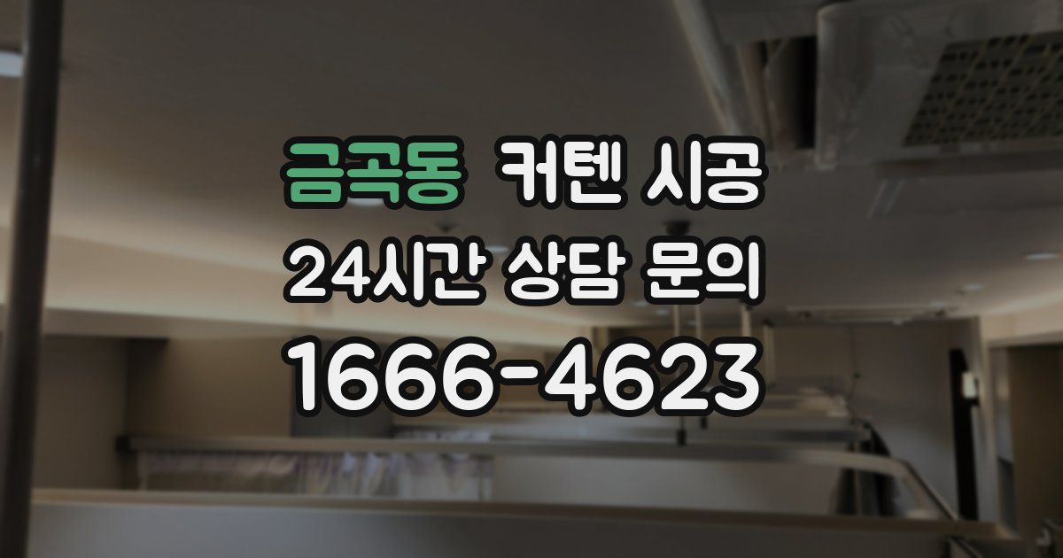 금곡동 커텐 시공
