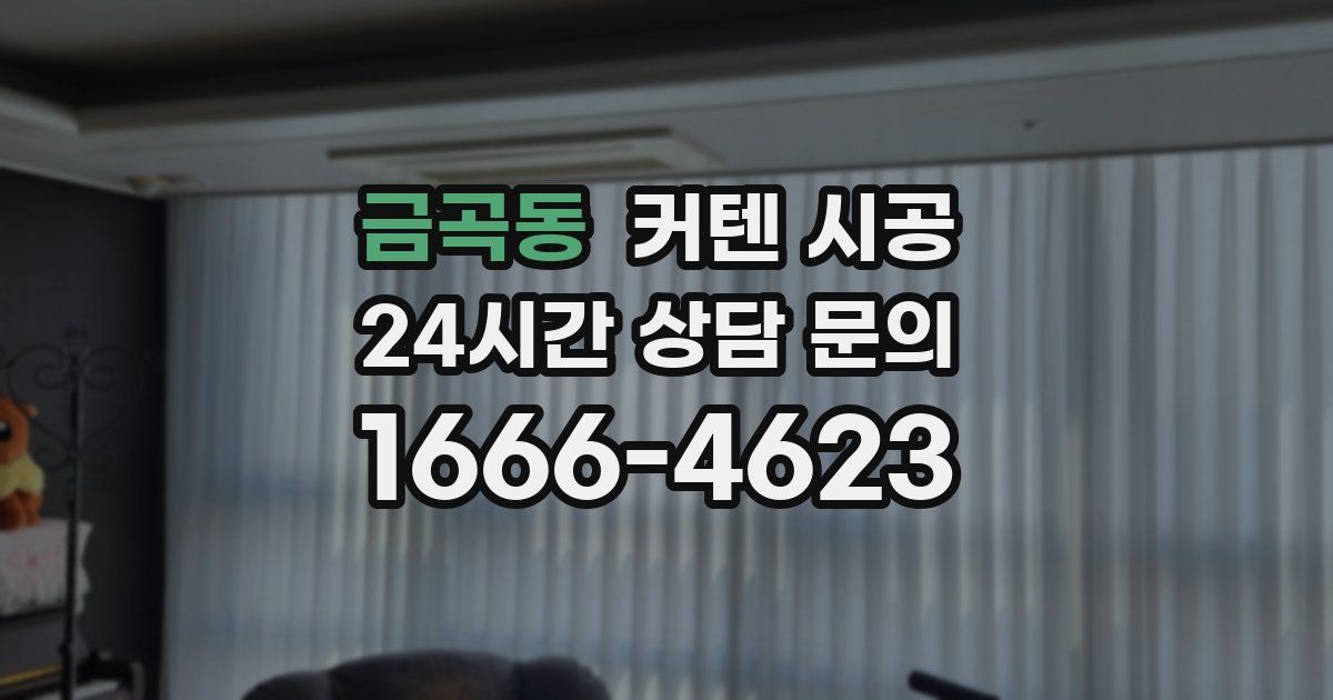 금곡동 커텐 시공