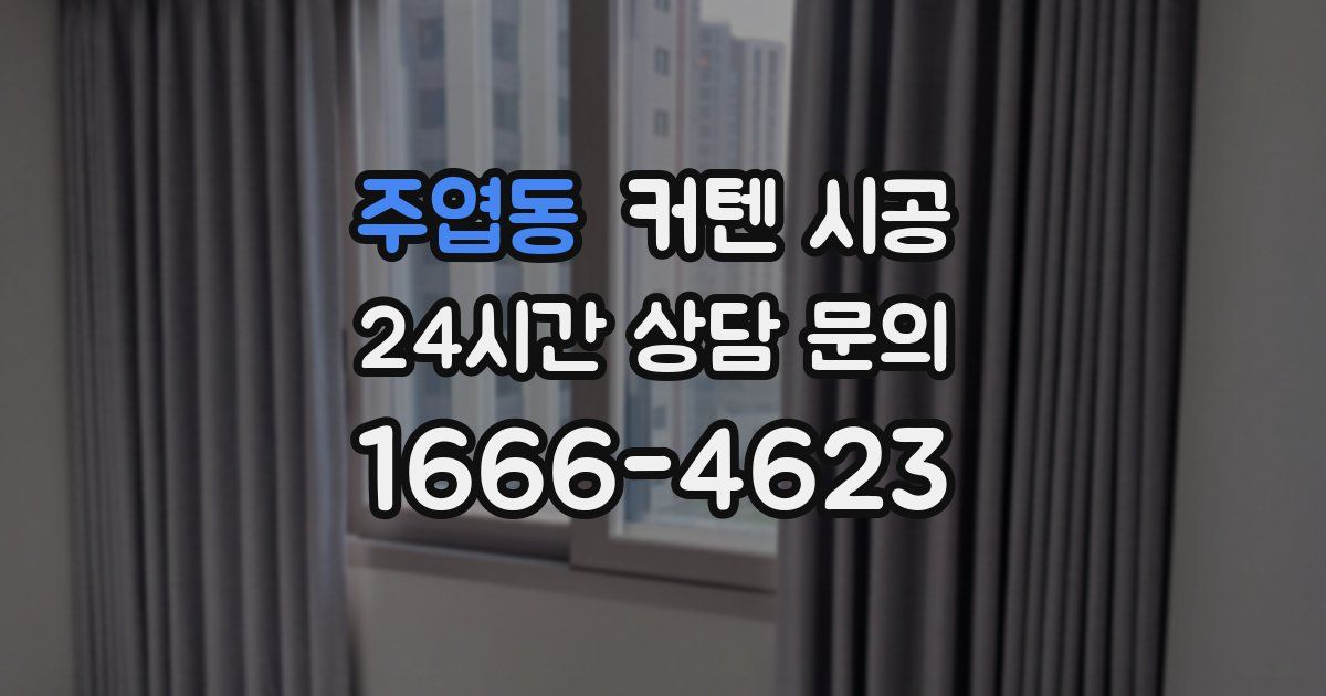 주엽동 커텐 시공
