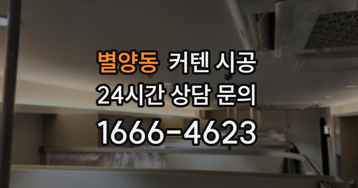 별양동 커텐 시공