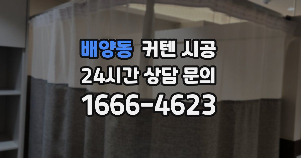 배양동 커텐 시공