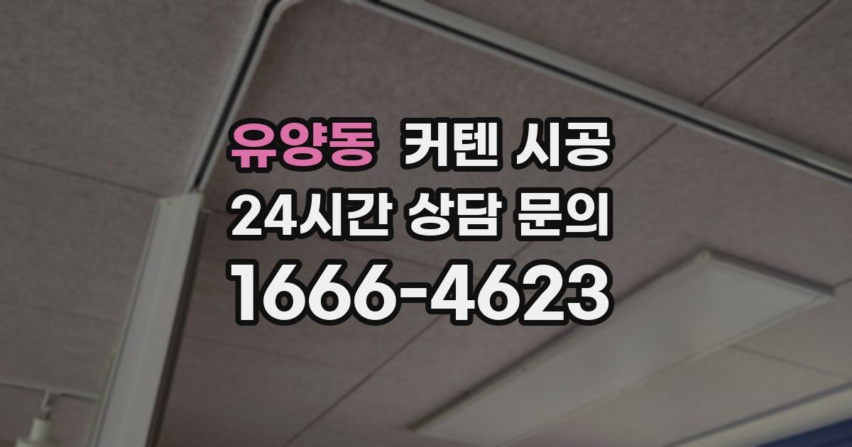 유양동 커텐 시공