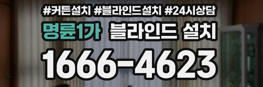 명륜1가 블라인드 설치