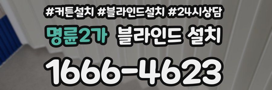 명륜2가 블라인드 설치