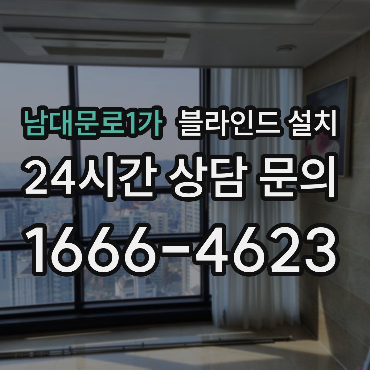 남대문로1가 블라인드 설치