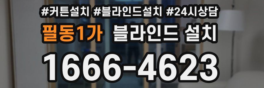 필동1가 블라인드 설치