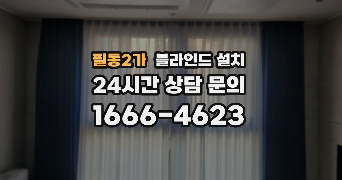 필동2가 블라인드 설치