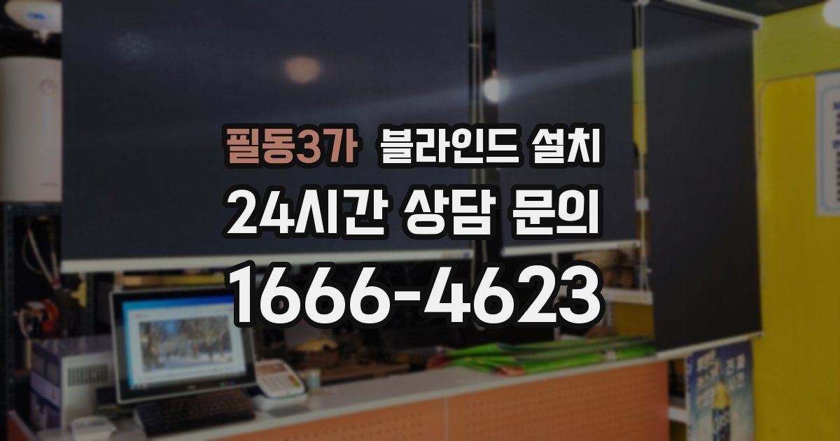 필동3가 블라인드 설치