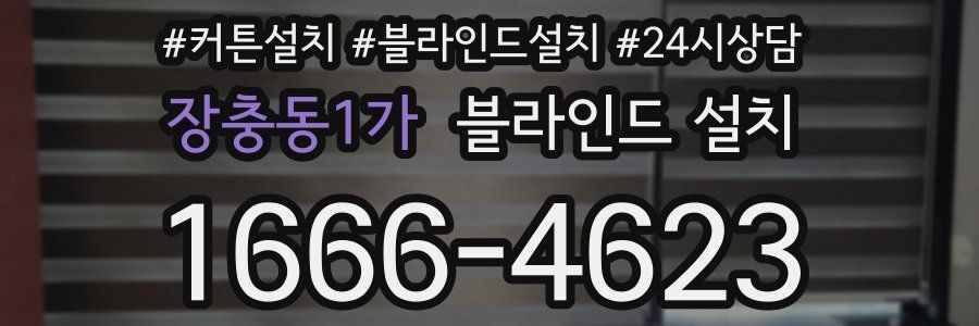 장충동1가 블라인드 설치