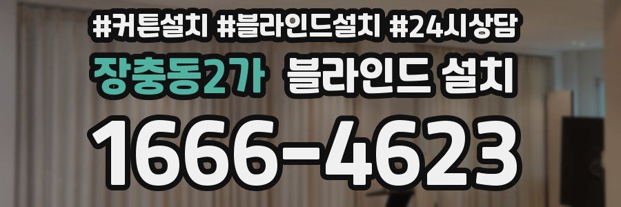 장충동2가 블라인드 설치