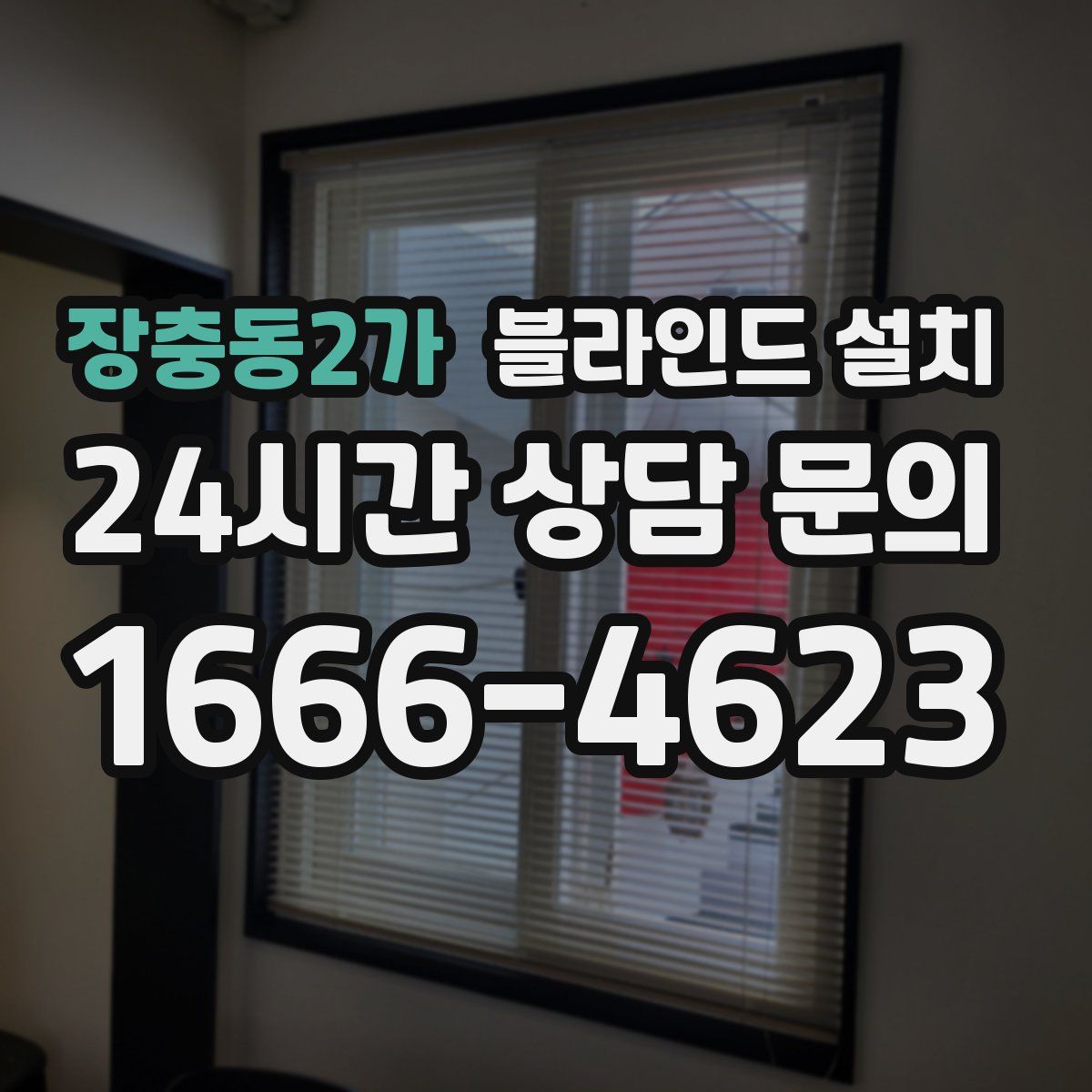장충동2가 블라인드 설치