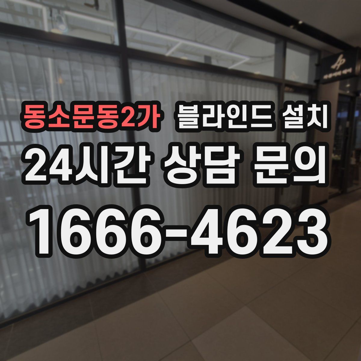 동소문동2가 블라인드 설치