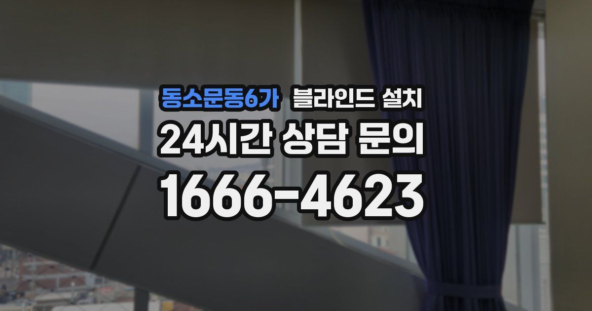 동소문동6가 블라인드 설치