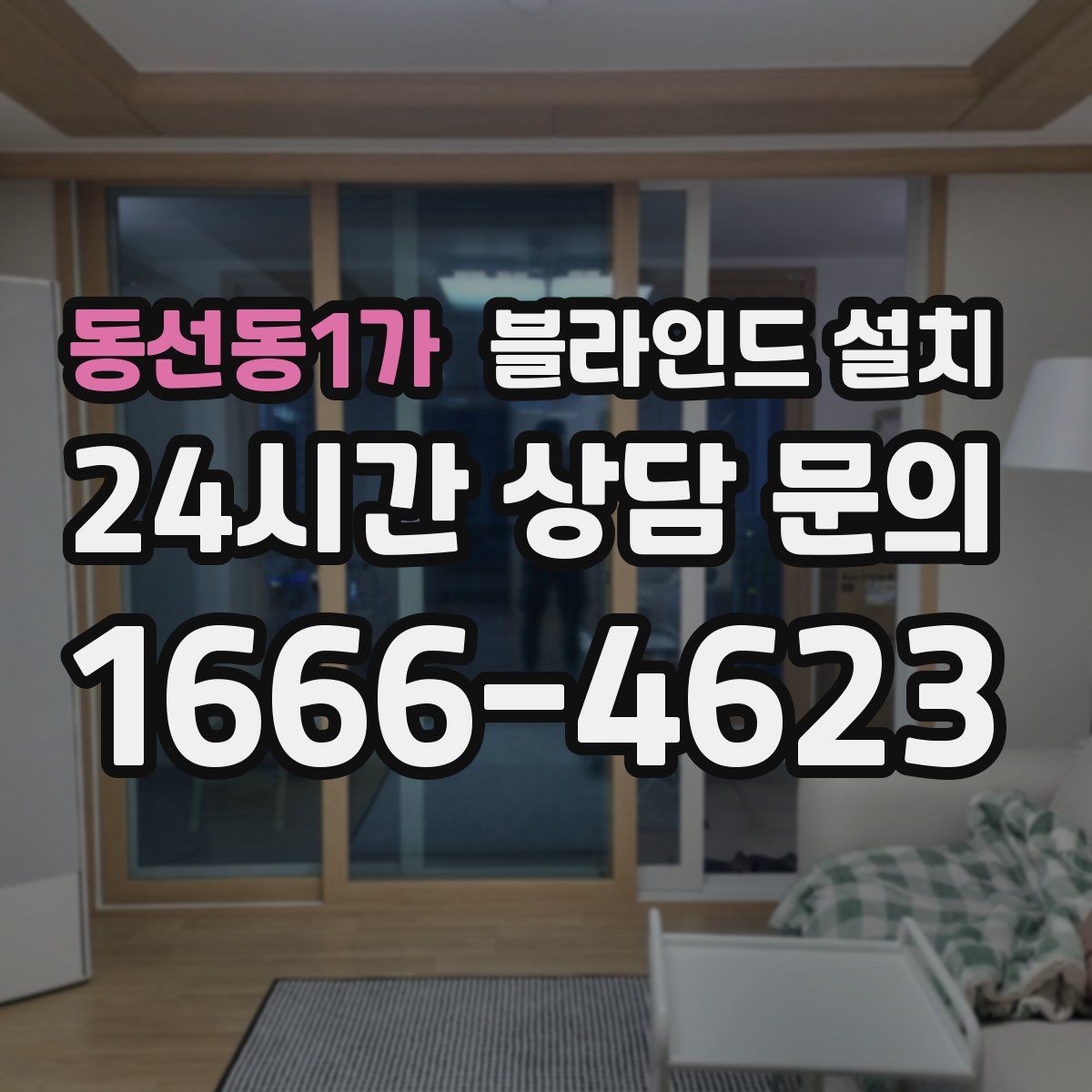 동선동1가 블라인드 설치