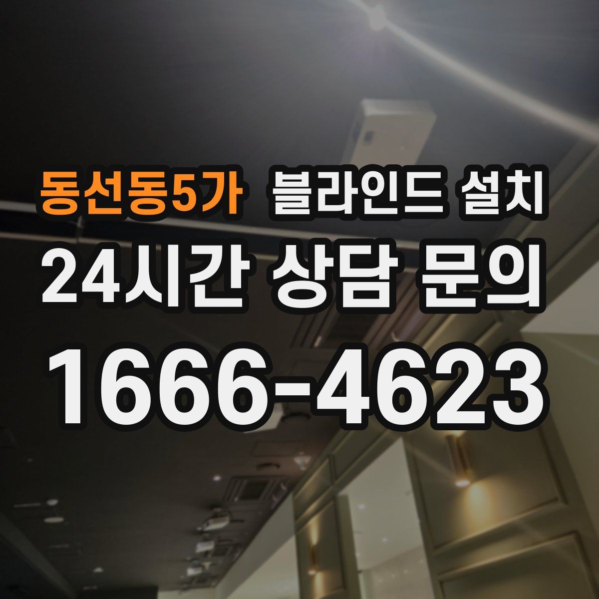 동선동5가 블라인드 설치