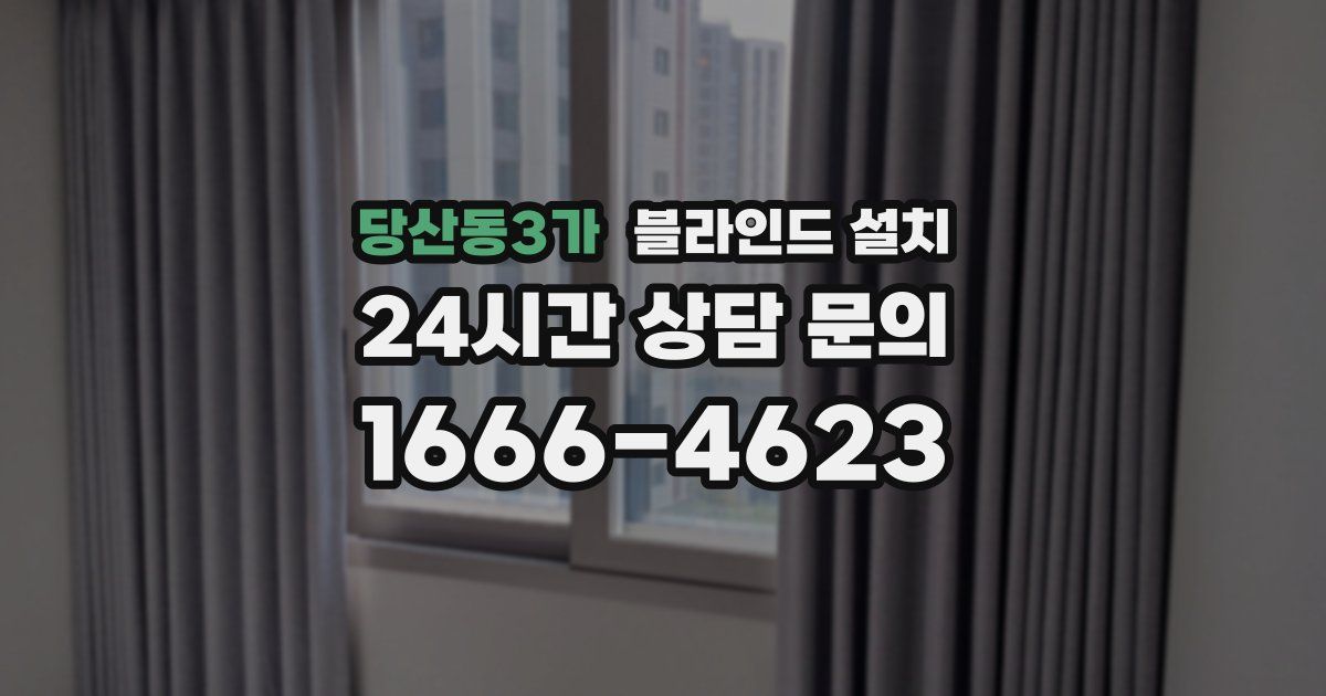 당산동3가 블라인드 설치