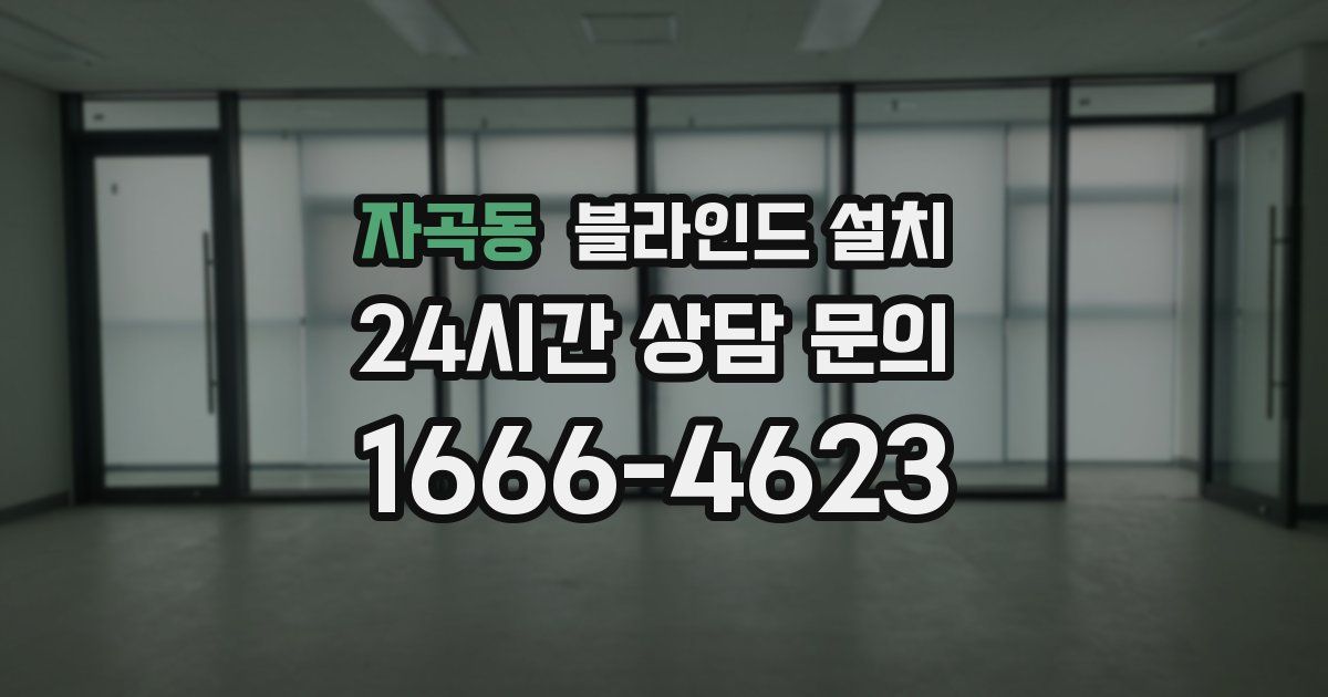 자곡동 블라인드 설치
