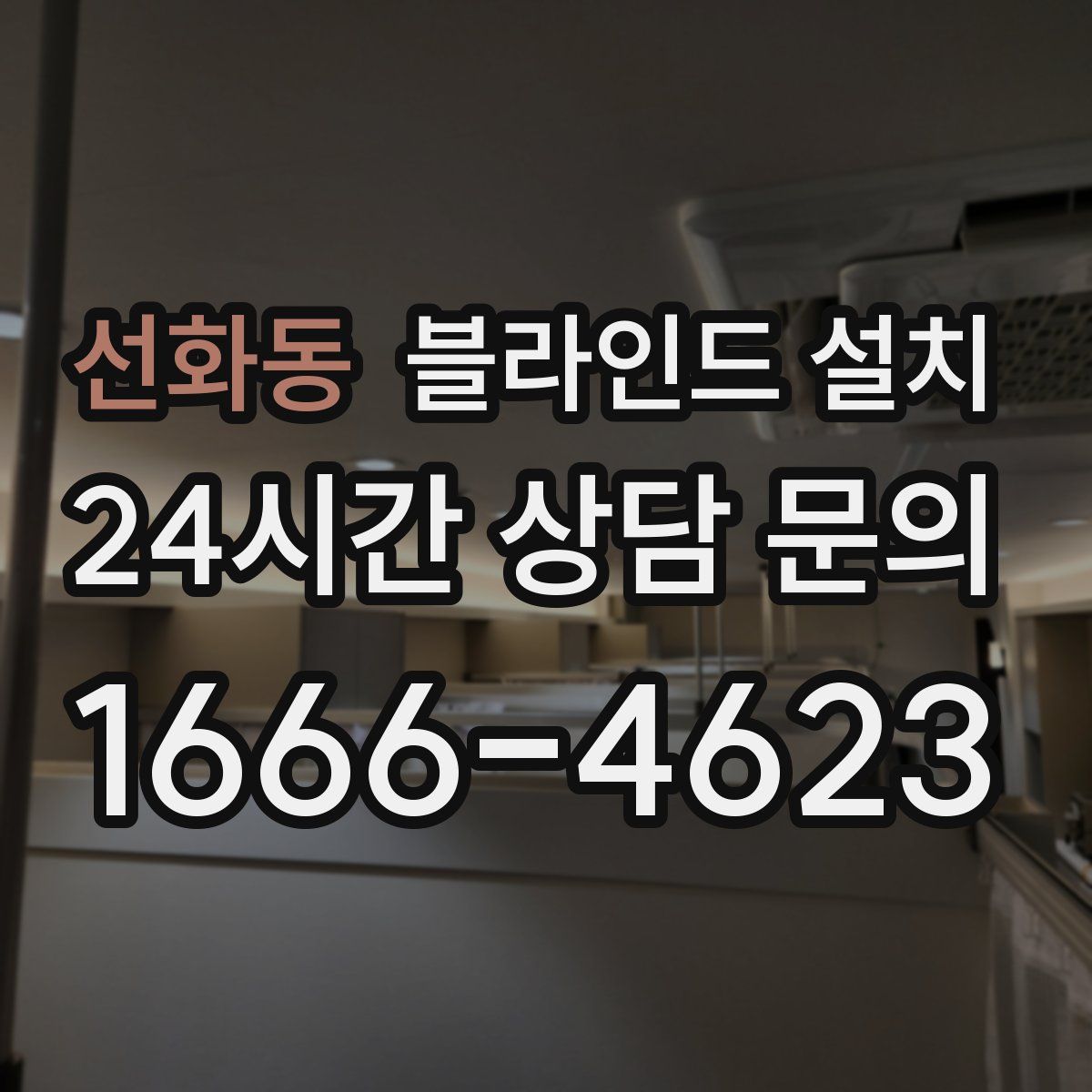 선화동 블라인드 설치