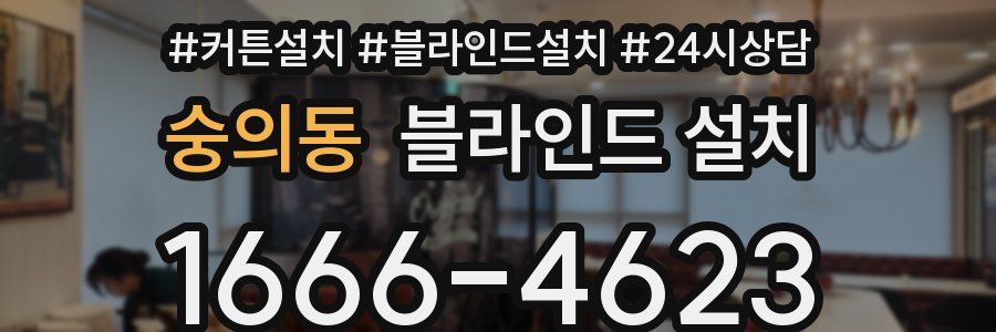 숭의동 블라인드 설치