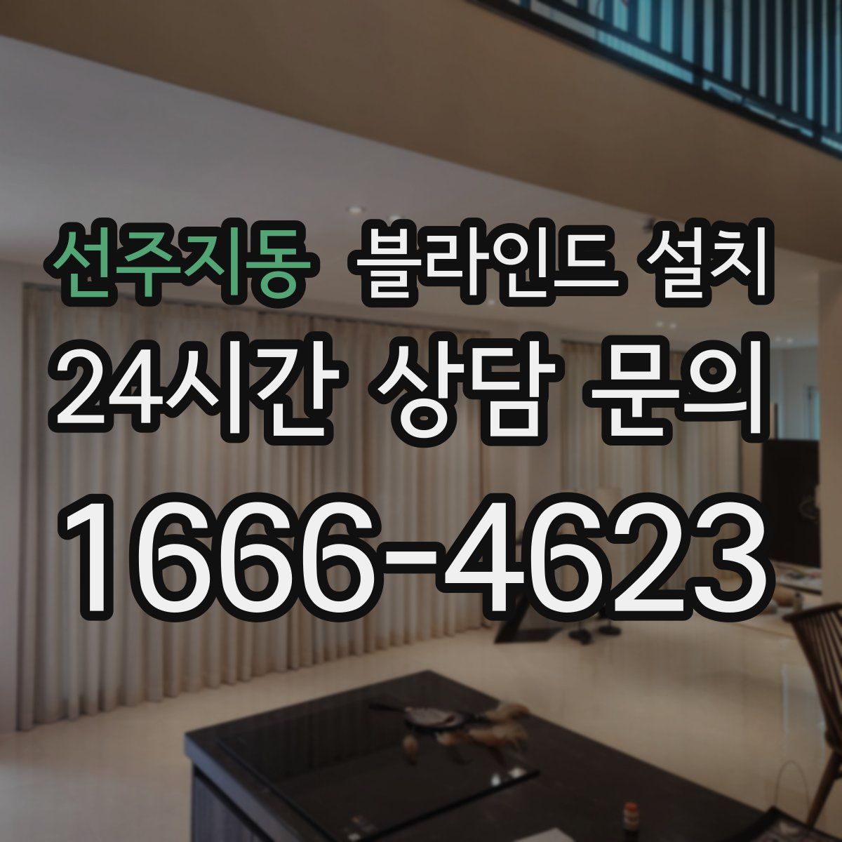 선주지동 블라인드 설치