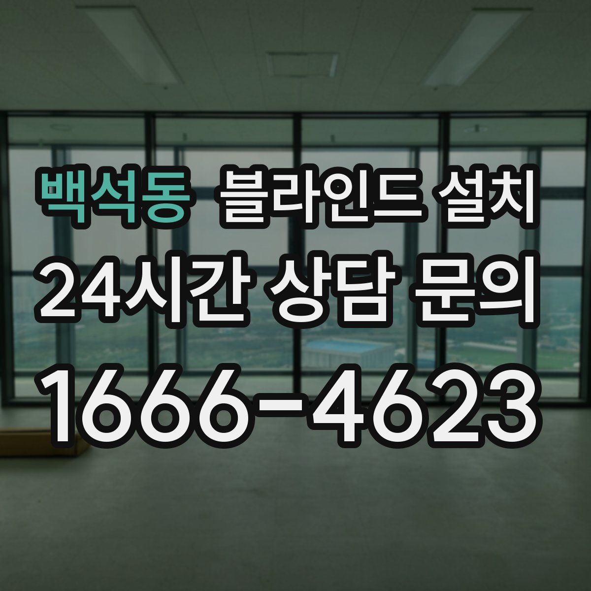 백석동 블라인드 설치