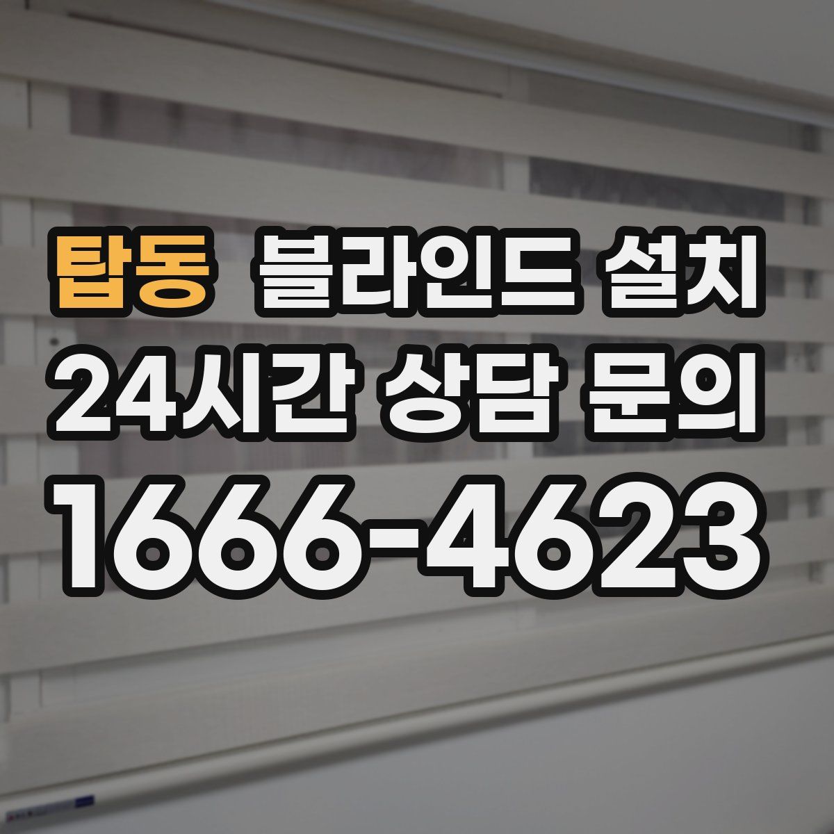 탑동 블라인드 설치