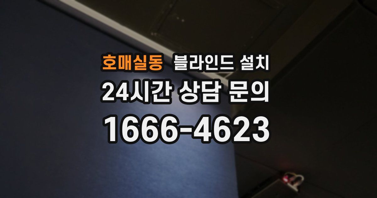 호매실동 블라인드 설치
