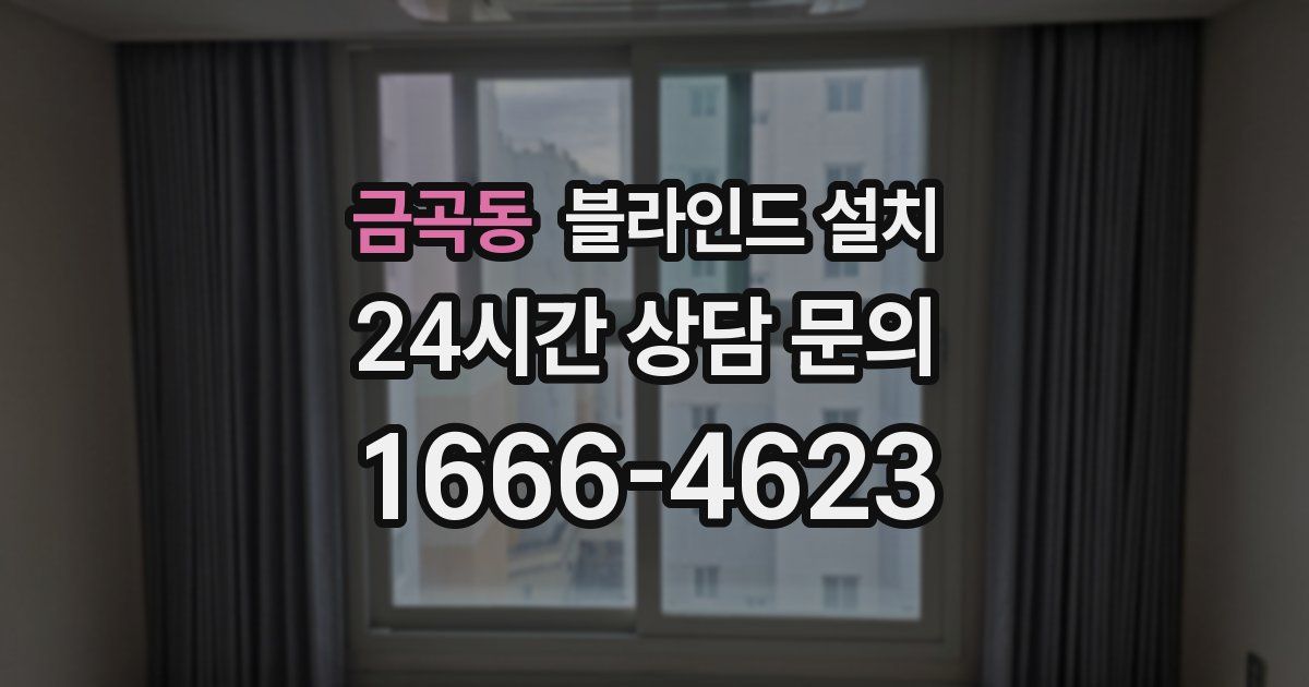 금곡동 블라인드 설치
