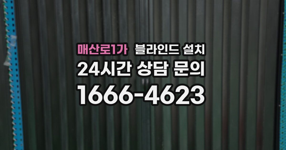 매산로1가 블라인드 설치
