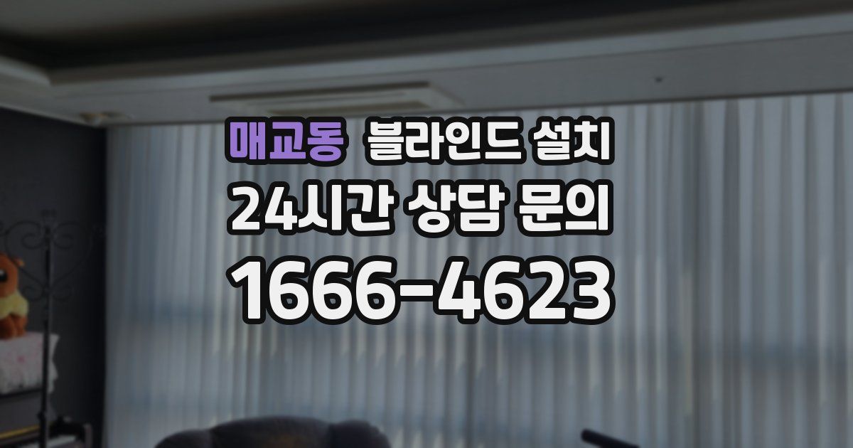 매교동 블라인드 설치